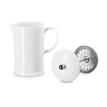 Le Creuset kaffekanna med press - White, 1 L - Le Creuset