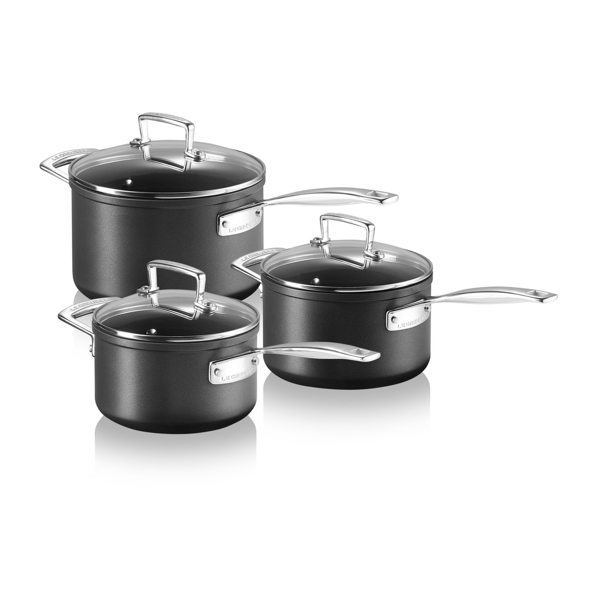 Le Creuset kastrullset 3 delar Black | Skandinavisk Design | Grytset & Kastrullset | Svart