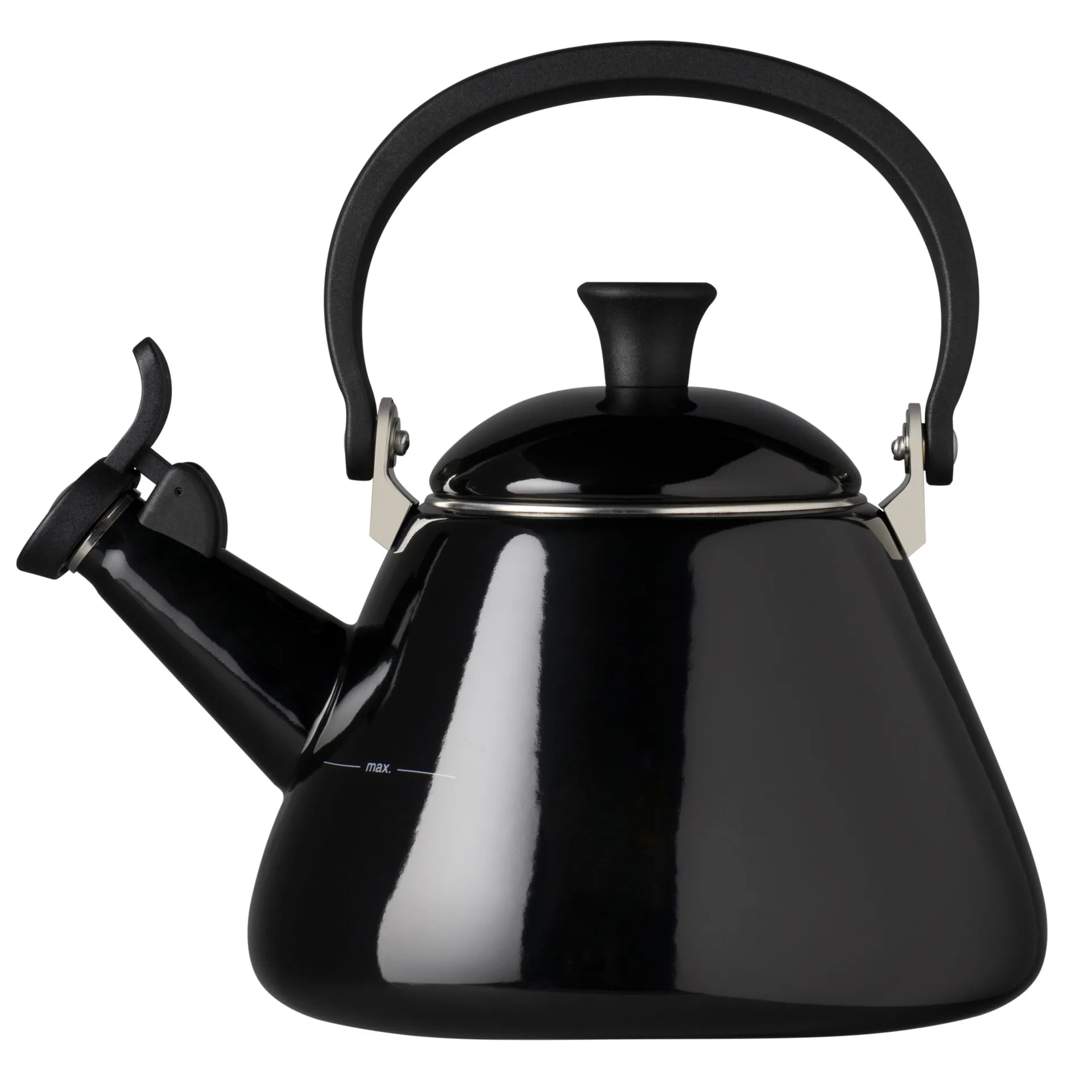Le Creuset Kone vattenkittel med vissla, Black Le Creuset