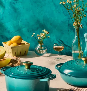 Le Creuset minigryta 10 cm - Bleu Riviera - Le Creuset