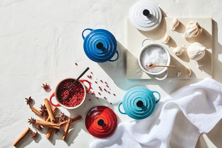 Le Creuset minigryta 10 cm, White Le Creuset