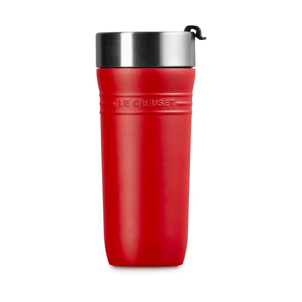 Le Creuset On The Go mugg 0,35 L Cerise | Skandinavisk Design | Termosmuggar | Röd