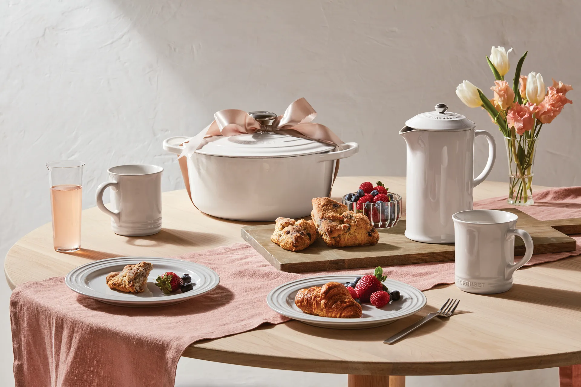 Le Creuset presskanna 1 L, White Le Creuset