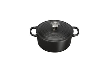 Le Creuset rund gryta Ø22 cm - Mattsvart - Le Creuset