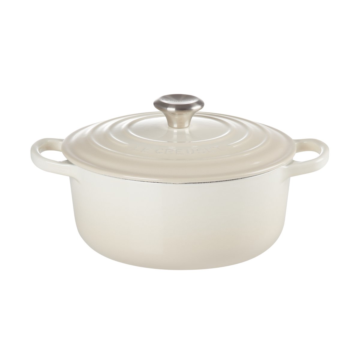 Le Creuset rund gryta 3,3 l Meringue | Skandinavisk Design | Grytor | Beige