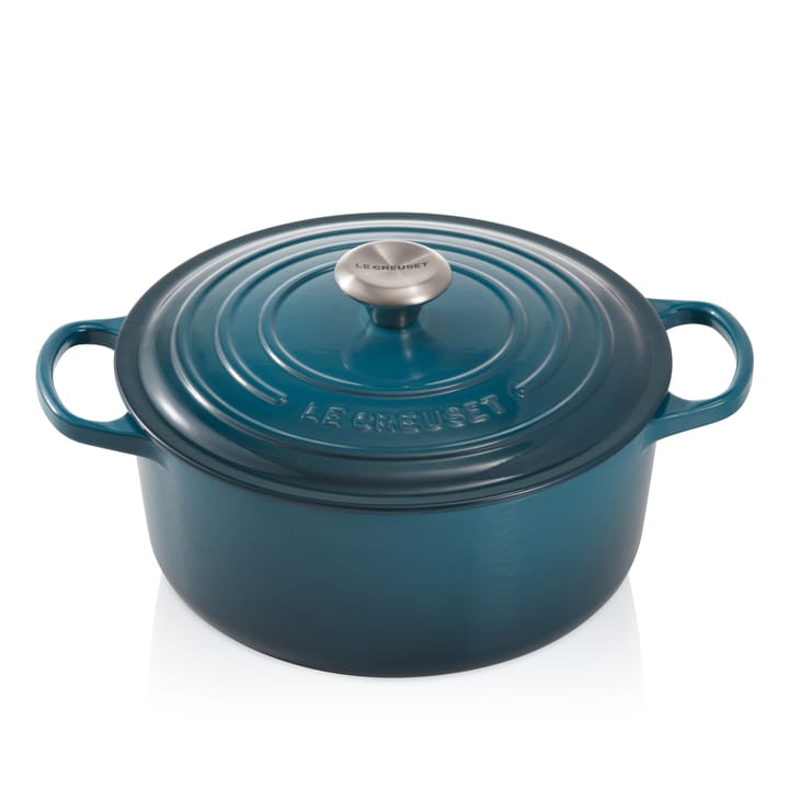 Le Creuset rund gryta 5,3 l - Deep teal - Le Creuset