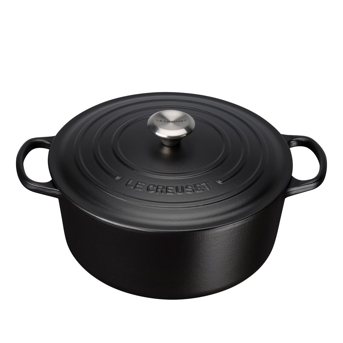 Le Creuset rund gryta 5,3 l Matte black | Skandinavisk Design | Grytor | Svart