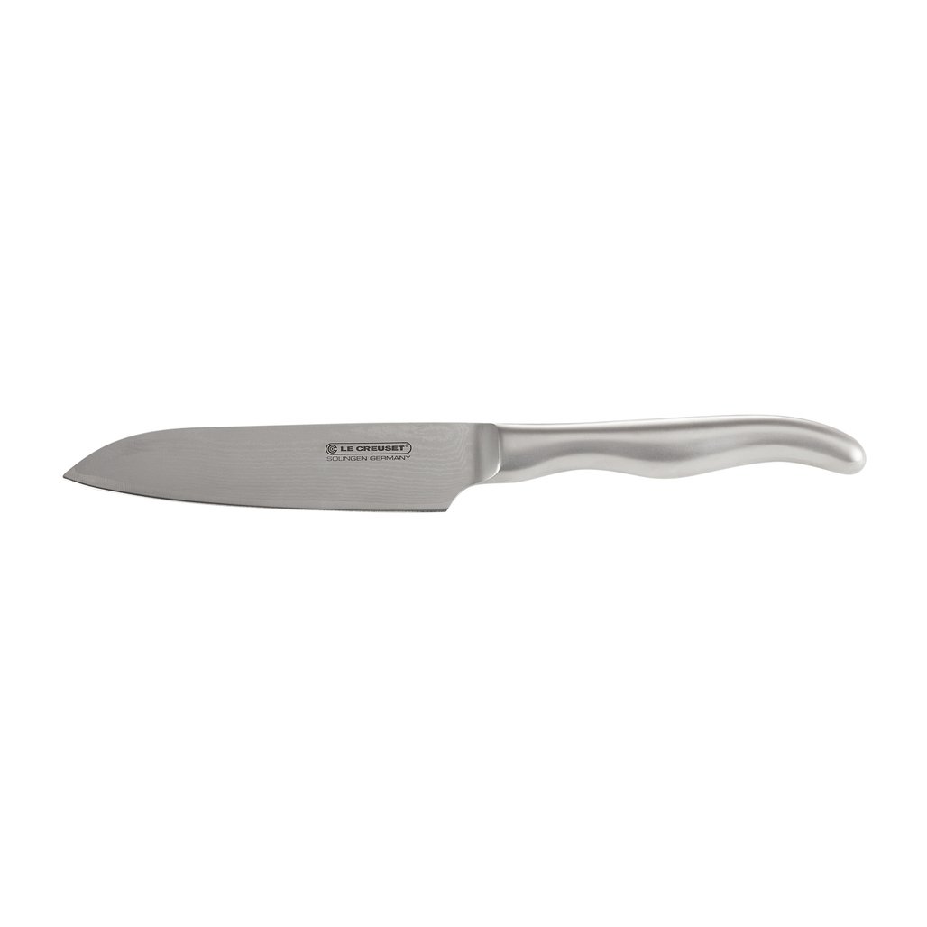Le Creuset santokukniv med stålhandtag 13 cm | Skandinavisk Design | Santokuknivar | Silverfärgad