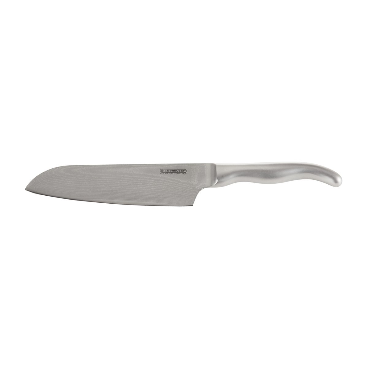 Le Creuset santokukniv med stålhandtag 18 cm | Skandinavisk Design | Santokuknivar | Silverfärgad
