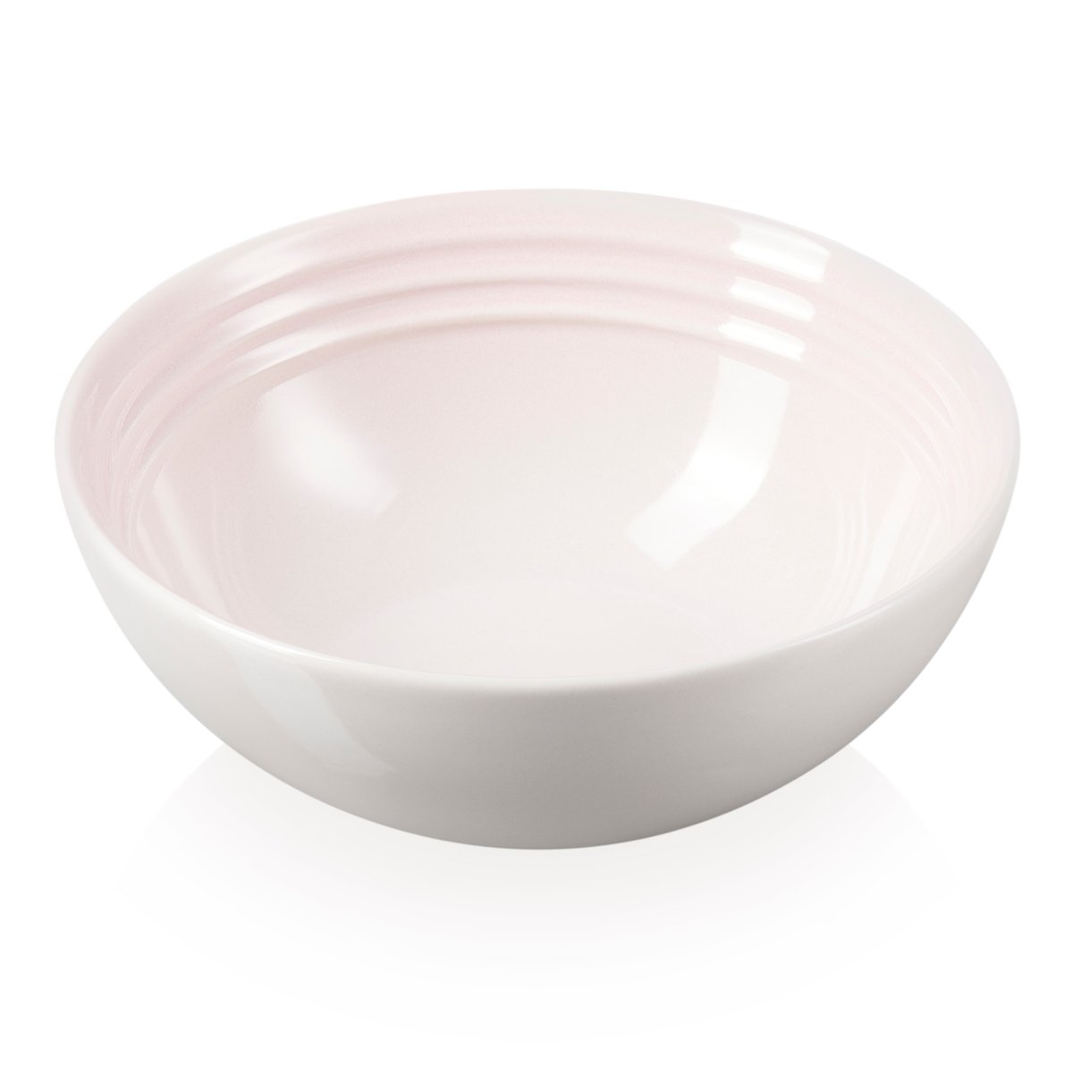 Le Creuset Signature djup tallrik 16 cm Shell Pink | Skandinavisk Design | Djupa tallrikar | Rosa