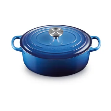 Le Creuset Signature gjutjärn oval gryta - Azure, 4,1 L - Le Creuset
