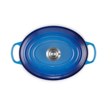Le Creuset Signature gjutjärn oval gryta - Azure, 4,1 L - Le Creuset