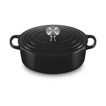 Le Creuset Signature gjutjärn oval gryta - Black, 4,1 L - Le Creuset