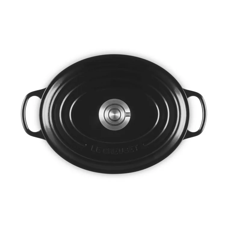 Le Creuset Signature gjutjärn oval gryta, Black, 4,1 L Le Creuset