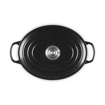 Le Creuset Signature gjutjärn oval gryta - Black, 4,1 L - Le Creuset
