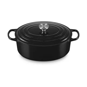 Le Creuset Signature gjutjärn oval gryta - Black, 6,3 L - Le Creuset