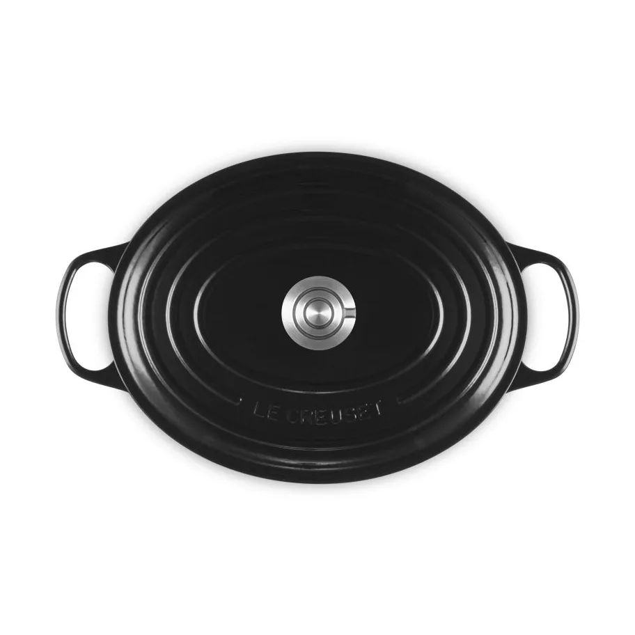 Le Creuset Signature gjutjärn oval gryta, Black, 6,3 L Le Creuset