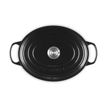 Le Creuset Signature gjutjärn oval gryta - Black, 6,3 L - Le Creuset