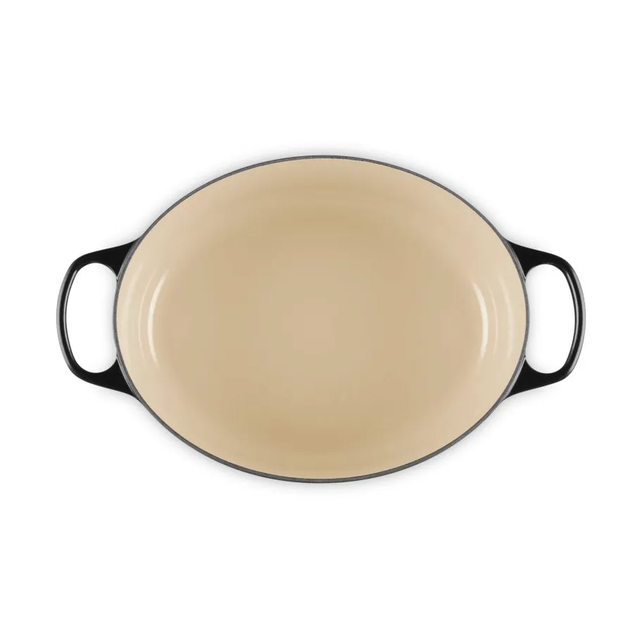 Le Creuset Signature gjutjärn oval gryta, Black, 6,3 L Le Creuset