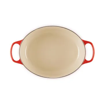 Le Creuset Signature gjutjärn oval gryta - Cerise, 6,3 L - Le Creuset