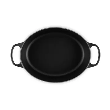 Le Creuset Signature gjutjärn oval gryta - Matte Black, 6,3 L - Le Creuset