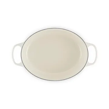 Le Creuset Signature gjutjärn oval gryta - Meringue, 6,3 L - Le Creuset