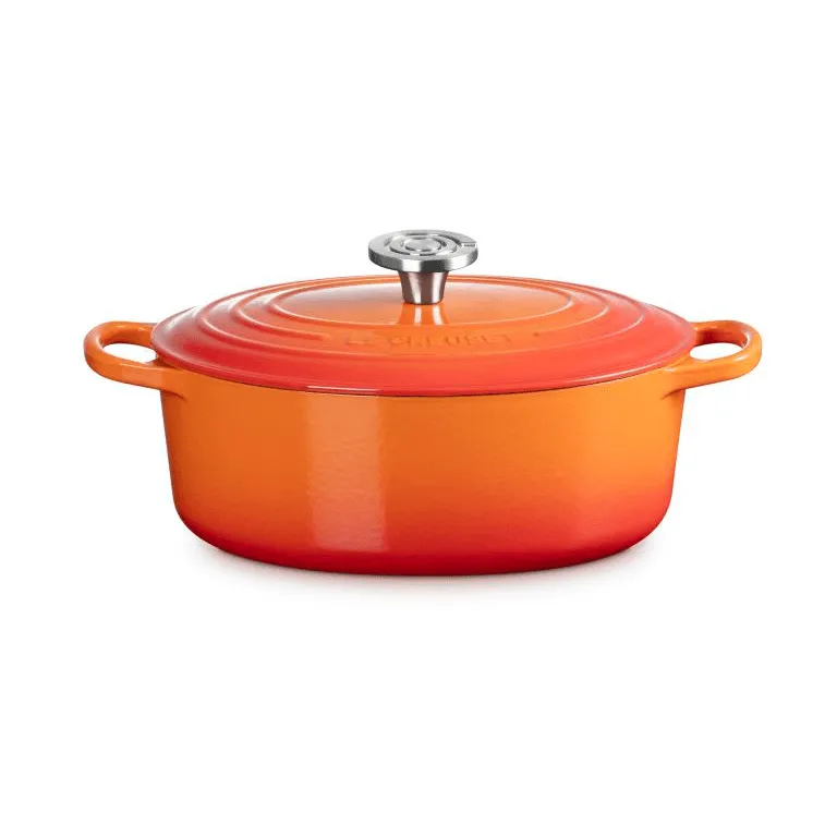 Le Creuset Signature gjutjärn oval gryta, Volcanic, 4,1 L Le Creuset