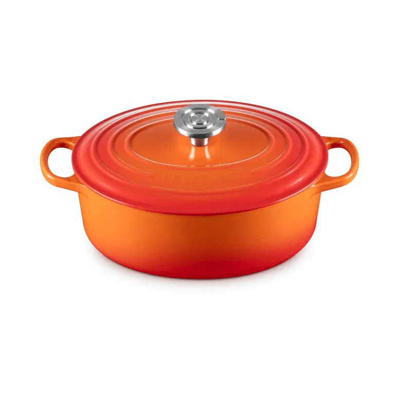 Le Creuset Signature gjutjärn oval gryta, Volcanic, 4,1 L Le Creuset