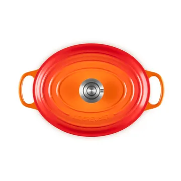 Le Creuset Signature gjutjärn oval gryta - Volcanic, 4,1 L - Le Creuset