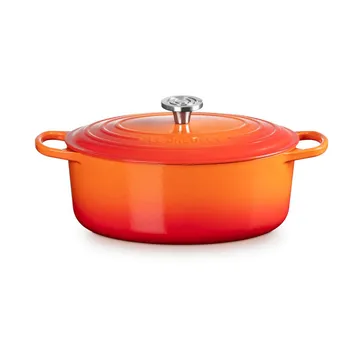 Le Creuset Signature gjutjärn oval gryta - Volcanic, 6,3 L - Le Creuset