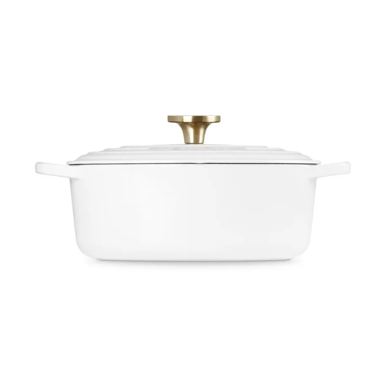 Le Creuset Signature gjutjärn oval gryta, White, 4,1 L Le Creuset