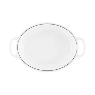 Le Creuset Signature gjutjärn oval gryta - White, 6,3 L - Le Creuset