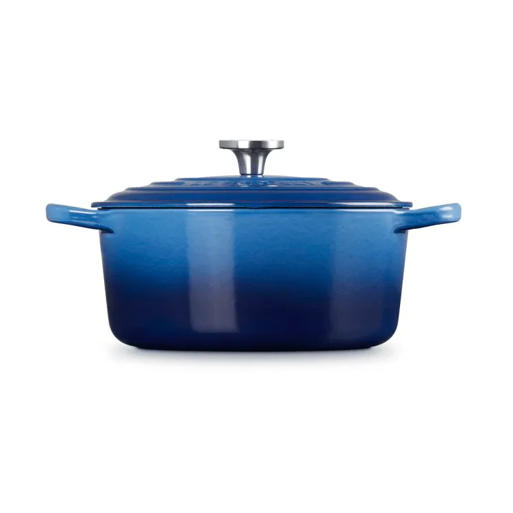 Le Creuset Signature gjutjärn rund gryta, Azure, 3,3 L Le Creuset