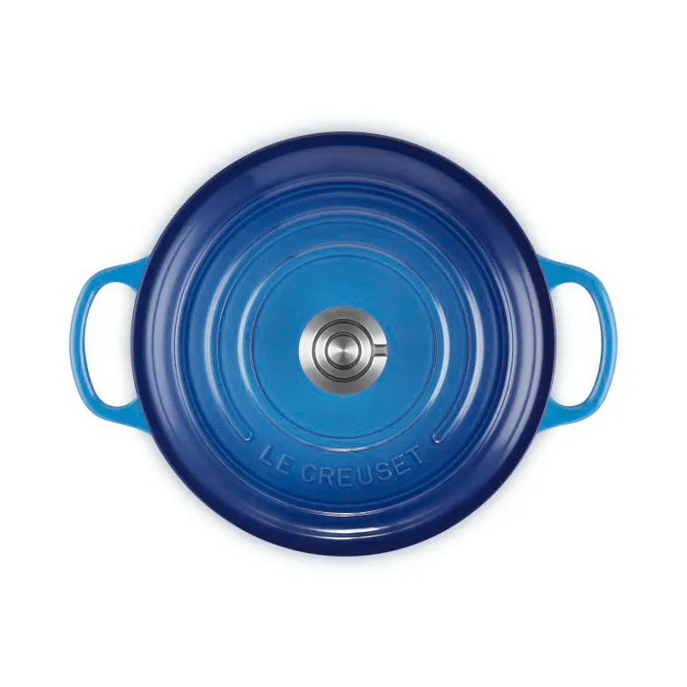 Le Creuset Signature gjutjärn rund gryta, Azure, 3,3 L Le Creuset
