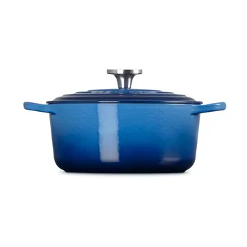 Le Creuset Signature gjutjärn rund gryta - Azure, 4,2 L - Le Creuset