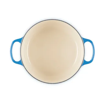 Le Creuset Signature gjutjärn rund gryta - Azure, 4,2 L - Le Creuset
