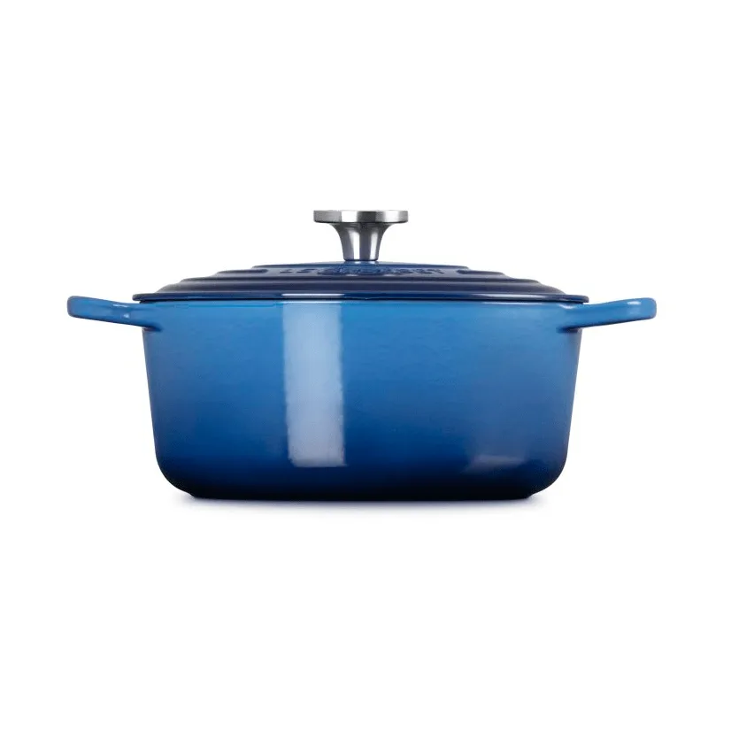 Le Creuset Signature gjutjärn rund gryta, Azure, 5,3 L Le Creuset