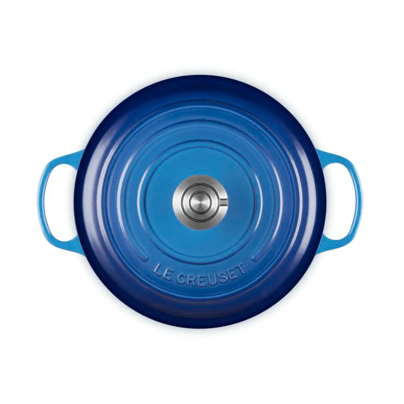 Le Creuset Signature gjutjärn rund gryta, Azure, 5,3 L Le Creuset