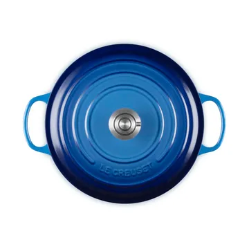 Le Creuset Signature gjutjärn rund gryta - Azure, 6,7 L - Le Creuset