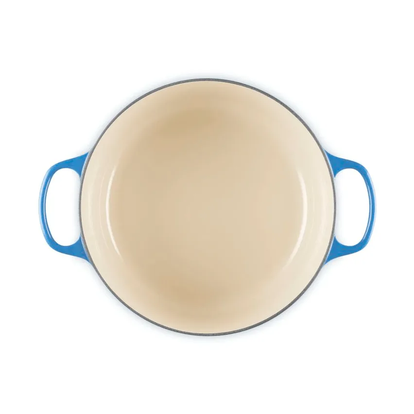Le Creuset Signature gjutjärn rund gryta, Azure, 6,7 L Le Creuset
