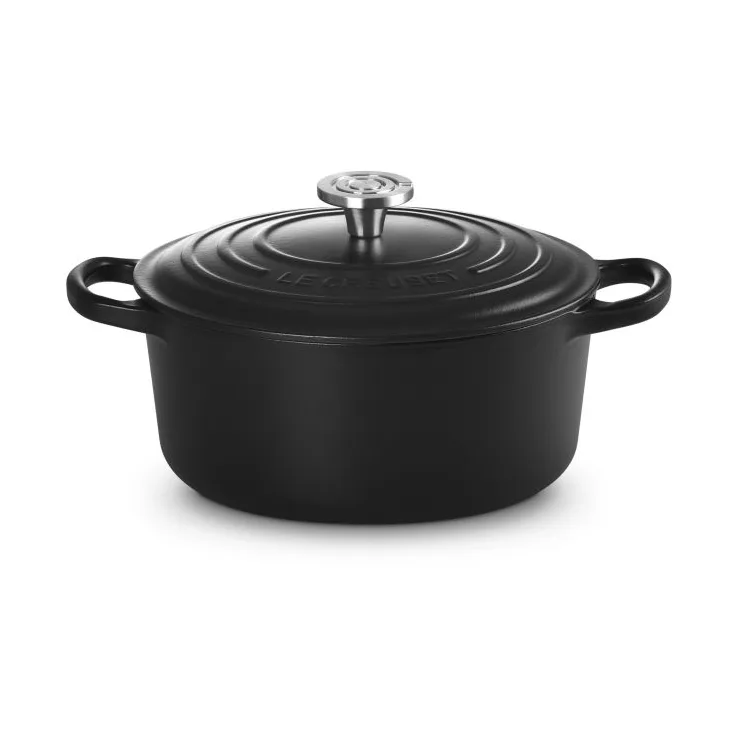 Le Creuset Signature gjutjärn rund gryta, Black, 3,3 L Le Creuset