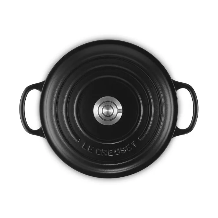 Le Creuset Signature gjutjärn rund gryta, Black, 3,3 L Le Creuset