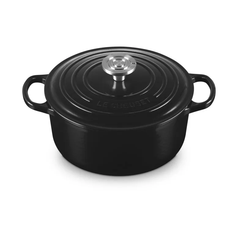 Le Creuset Signature gjutjärn rund gryta, Black, 4,2 L Le Creuset