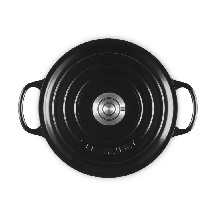 Le Creuset Signature gjutjärn rund gryta, Black, 4,2 L Le Creuset