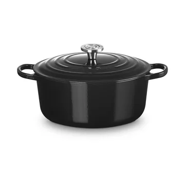 Le Creuset Signature gjutjärn rund gryta - Black, 6,7 L - Le Creuset