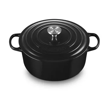 Le Creuset Signature gjutjärn rund gryta - Black, 6,7 L - Le Creuset