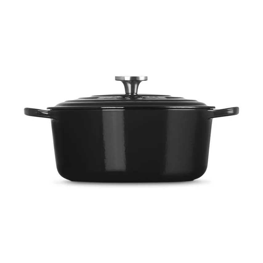 Le Creuset Signature gjutjärn rund gryta, Black, 6,7 L Le Creuset