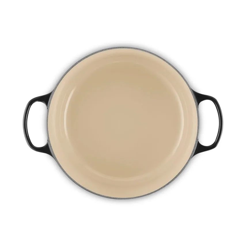 Le Creuset Signature gjutjärn rund gryta, Black, 6,7 L Le Creuset