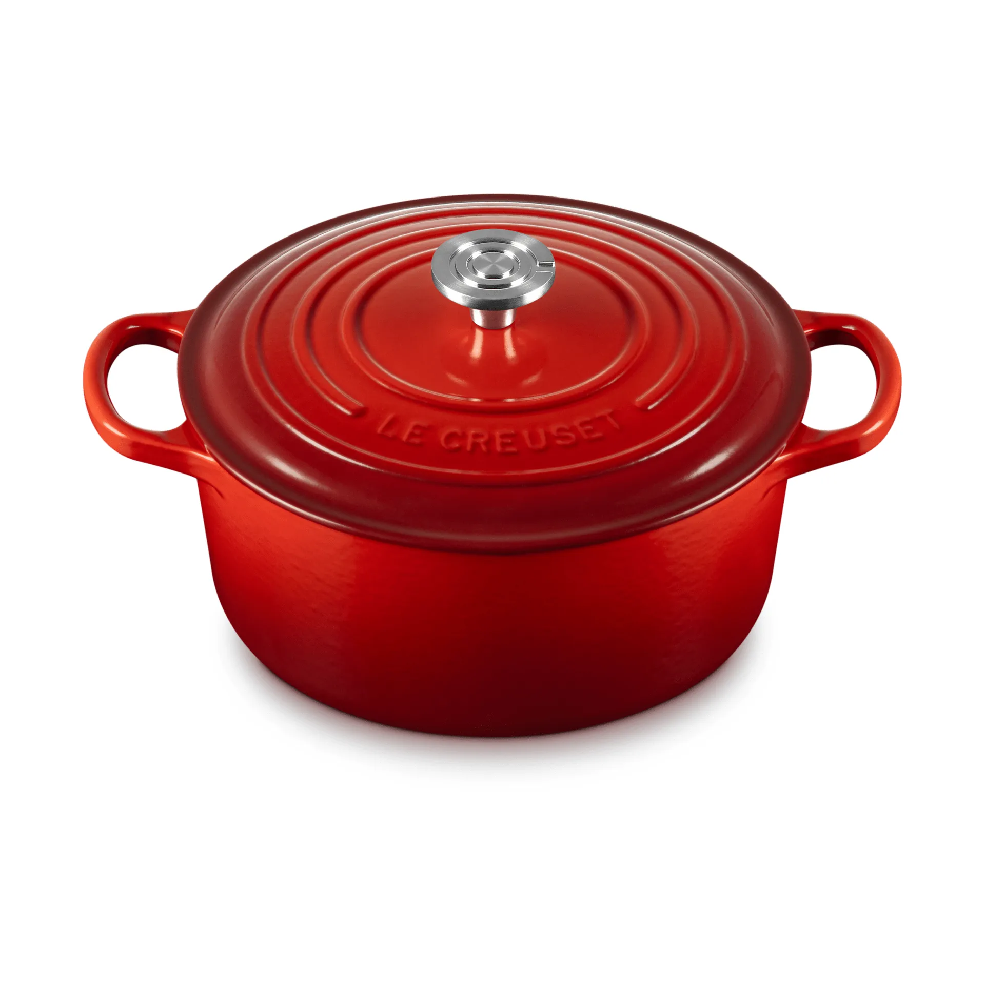 Le Creuset Signature gjutjärn rund gryta, Cerise, 3,3 L Le Creuset