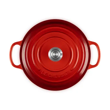 Le Creuset Signature gjutjärn rund gryta - Cerise, 3,3 L - Le Creuset